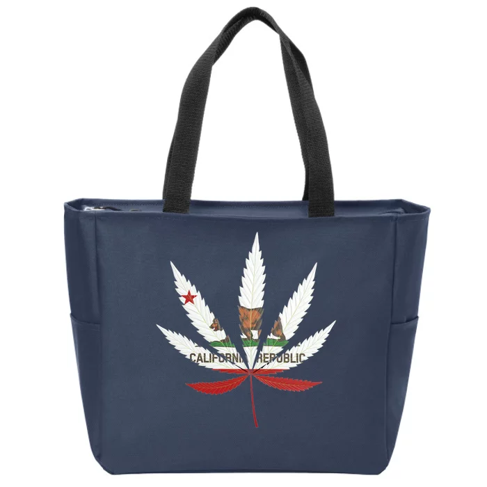 California Republic: Cali Weed Zip Tote Bag