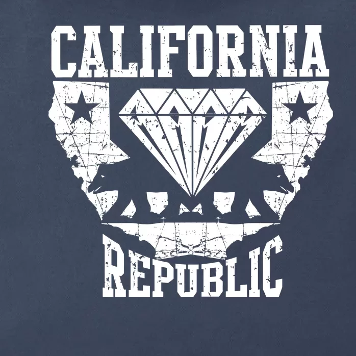 California Republic Diamond State Bear Zip Tote Bag