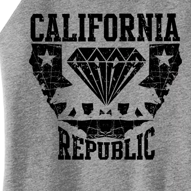 California Republic Diamond State Bear Women’s Perfect Tri Rocker Tank