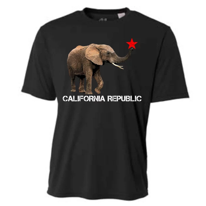 California Republic Elephant Cooling Performance Crew T-Shirt