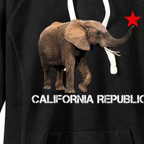 California Republic Elephant Women's Fleece Hoodie