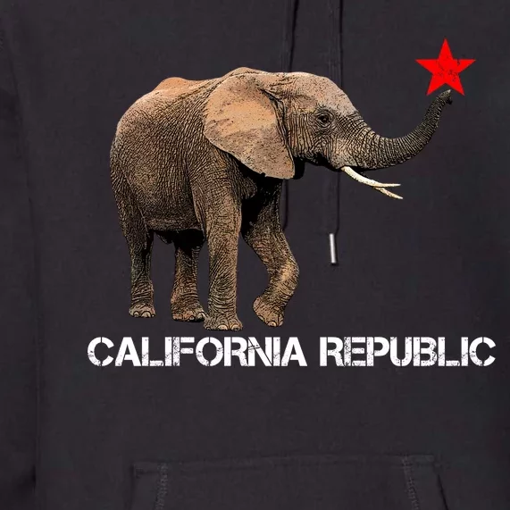 California Republic Elephant Premium Hoodie