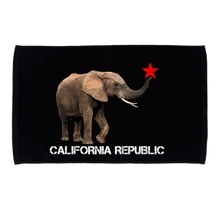 California Republic Elephant Microfiber Hand Towel