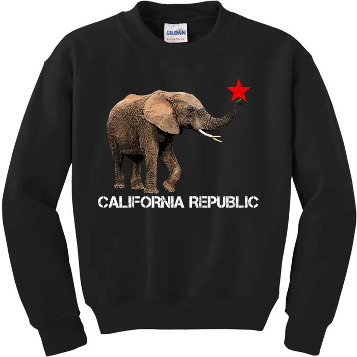 California Republic Elephant Kids Sweatshirt