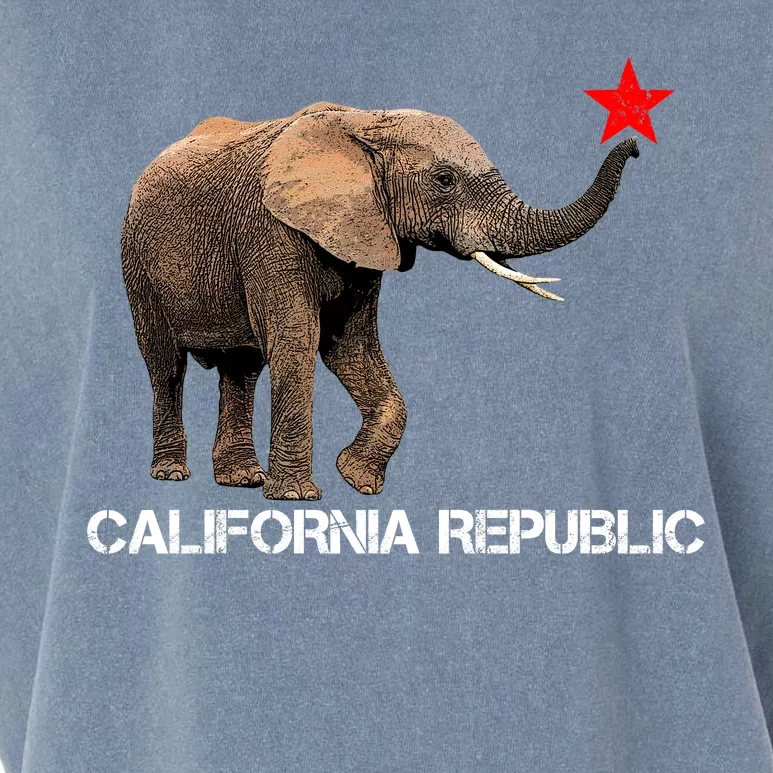 California Republic Elephant Garment-Dyed Women's Muscle Tee