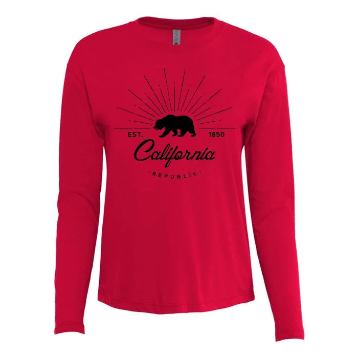 California Republic EST Womens Cotton Relaxed Long Sleeve T-Shirt