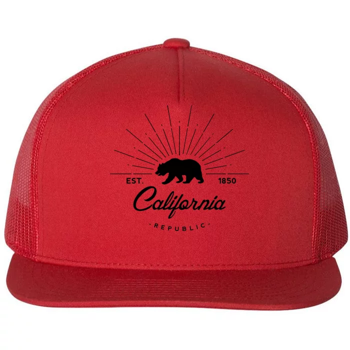 California Republic EST Flat Bill Trucker Hat