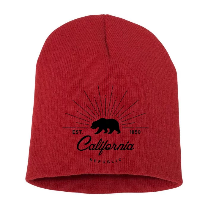 California Republic EST Short Acrylic Beanie