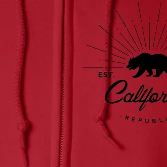 California Republic EST Full Zip Hoodie