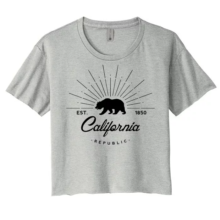 California Republic EST Women's Crop Top Tee