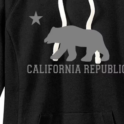 California Republic Grey Style Women's Fleece Hoodie