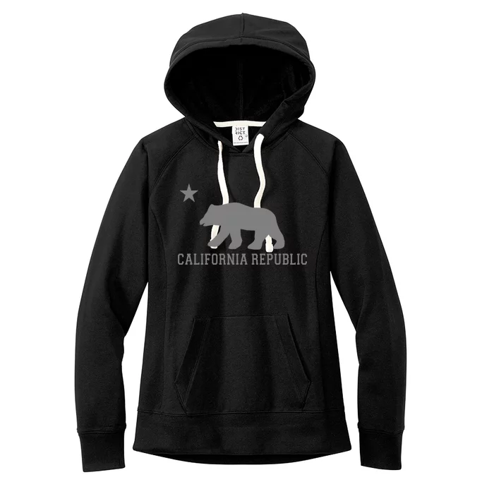 California Republic Grey Style Women's Fleece Hoodie