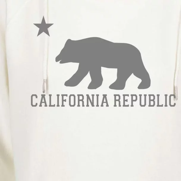 California Republic Grey Style Womens Funnel Neck Pullover Hood