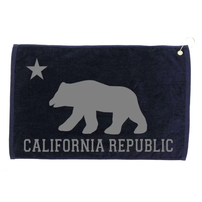 California Republic Grey Style Grommeted Golf Towel