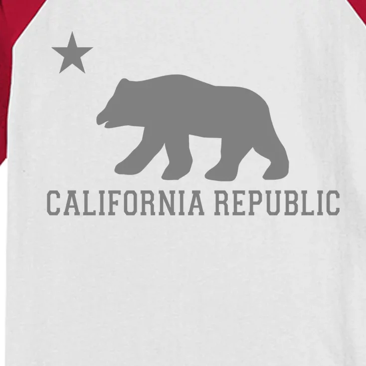 California Republic Grey Style Kids Colorblock Raglan Jersey