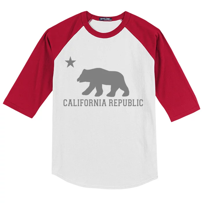 California Republic Grey Style Kids Colorblock Raglan Jersey