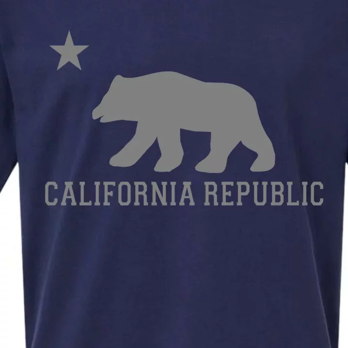 California Republic Grey Style Sueded Cloud Jersey T-Shirt