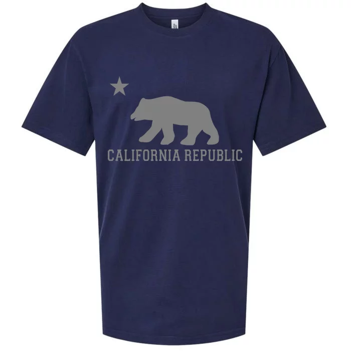 California Republic Grey Style Sueded Cloud Jersey T-Shirt