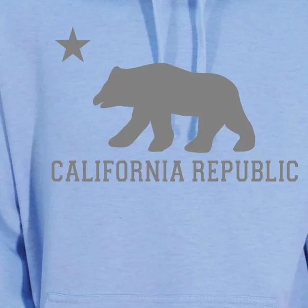 California Republic Grey Style Unisex Surf Hoodie