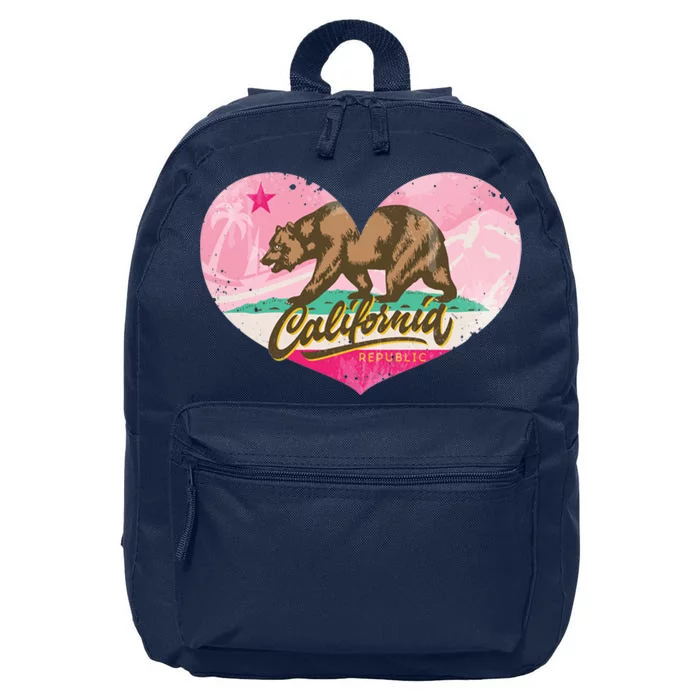 California Republic Heart 16 in Basic Backpack