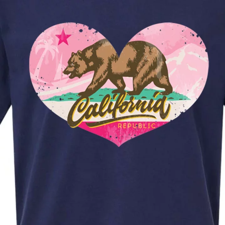 California Republic Heart Sueded Cloud Jersey T-Shirt