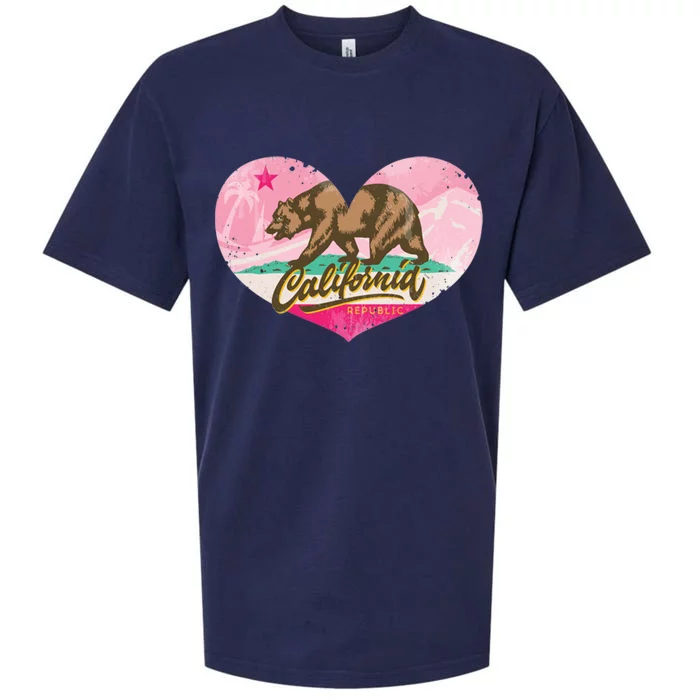 California Republic Heart Sueded Cloud Jersey T-Shirt