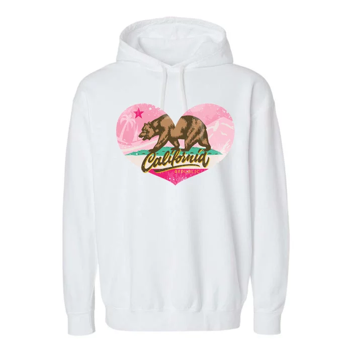 California Republic Heart Garment-Dyed Fleece Hoodie