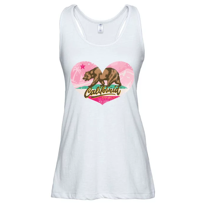 California Republic Heart Ladies Essential Flowy Tank