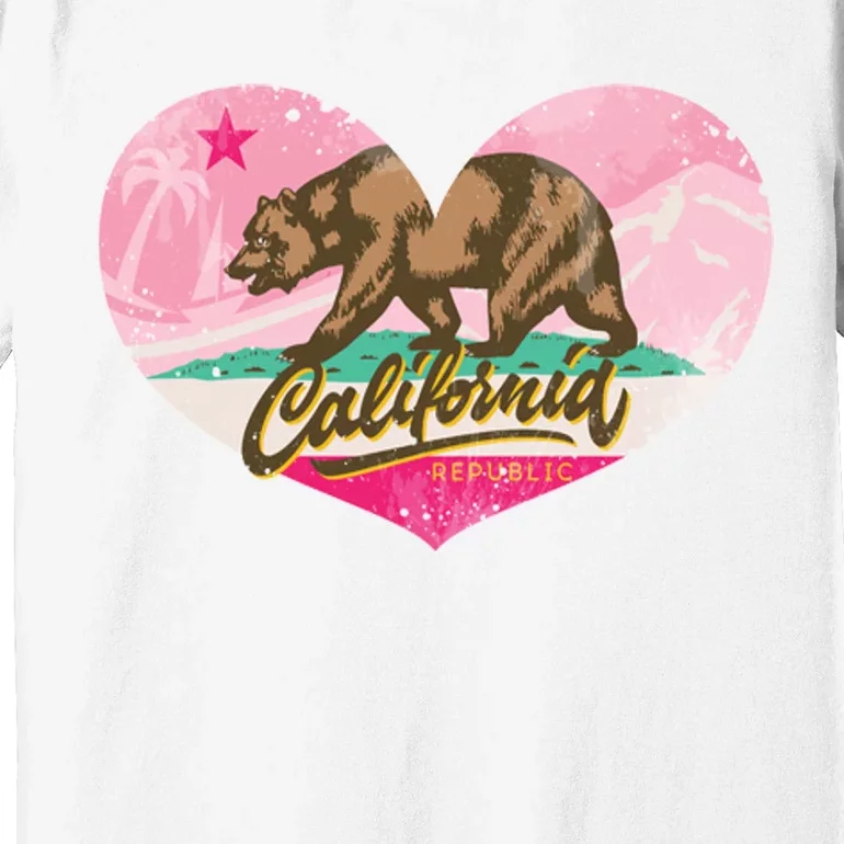 California Republic Heart Premium T-Shirt