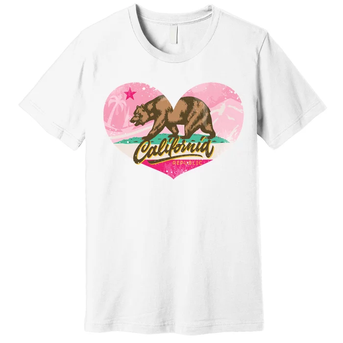 California Republic Heart Premium T-Shirt