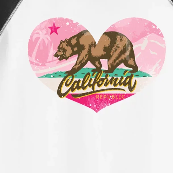 California Republic Heart Toddler Fine Jersey T-Shirt