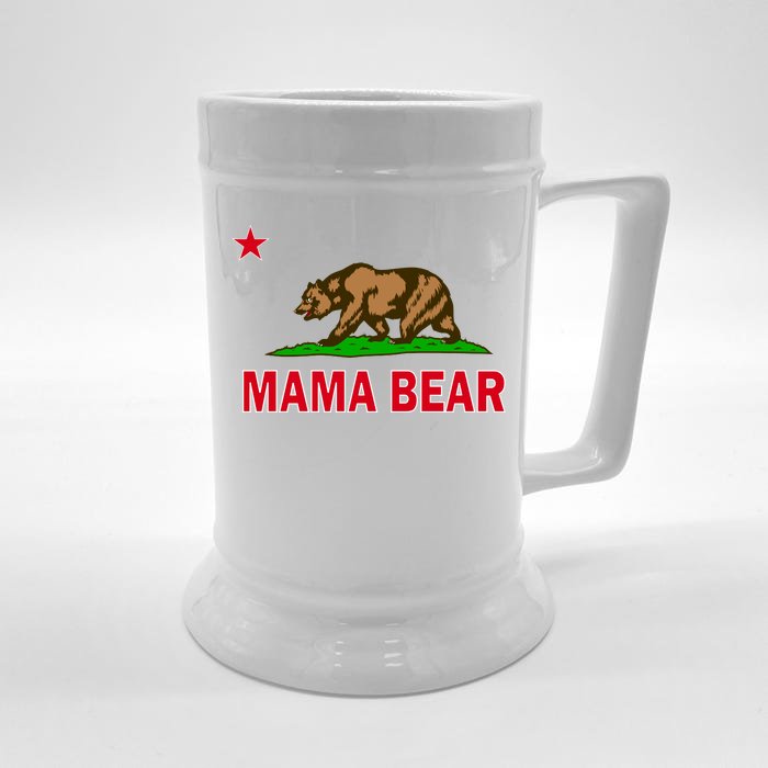 California Republic Mama Bear Front & Back Beer Stein