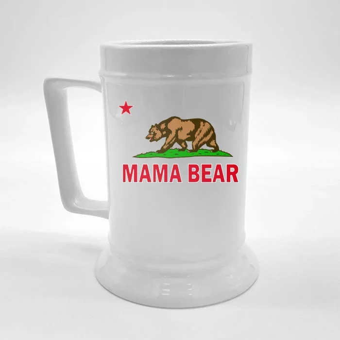 California Republic Mama Bear Front & Back Beer Stein