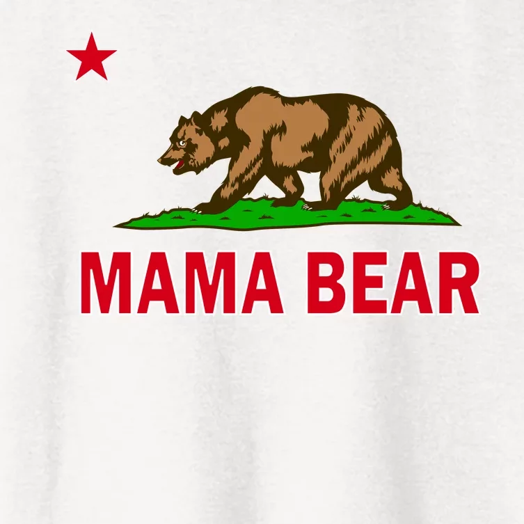 California Republic Mama Bear Women's Crop Top Tee