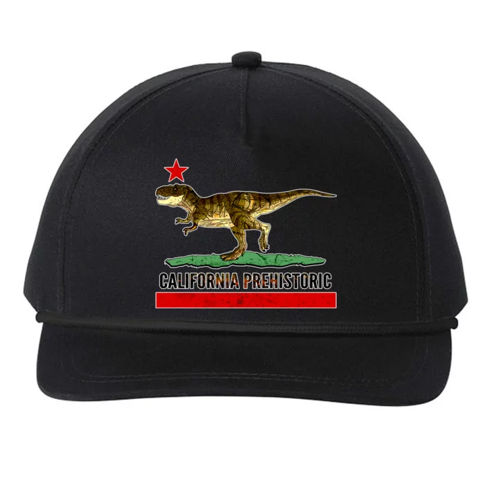 California Republic Prehistoric T-Rex Snapback Five-Panel Rope Hat