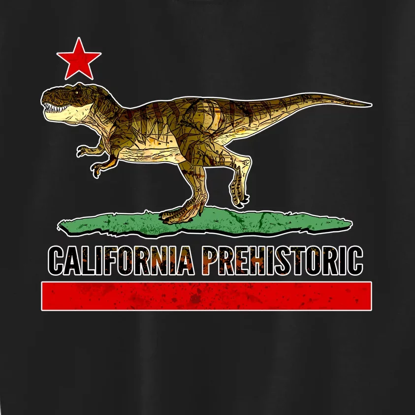 California Republic Prehistoric T-Rex Kids Sweatshirt