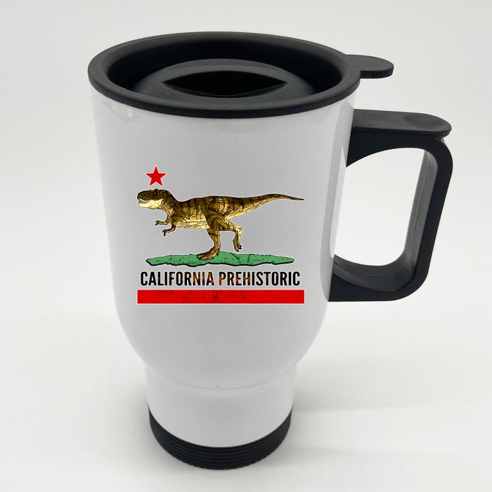 California Republic Prehistoric T-Rex Front & Back Stainless Steel Travel Mug