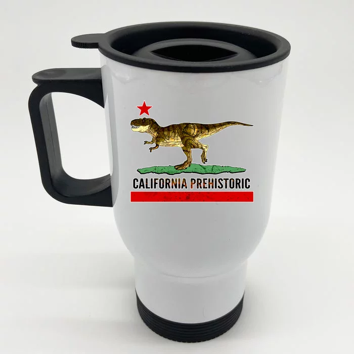 California Republic Prehistoric T-Rex Front & Back Stainless Steel Travel Mug