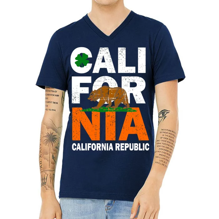 California Republic St. Patrick's Day Irish V-Neck T-Shirt