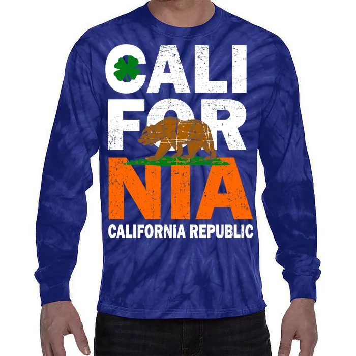 California Republic St. Patrick's Day Irish Tie-Dye Long Sleeve Shirt