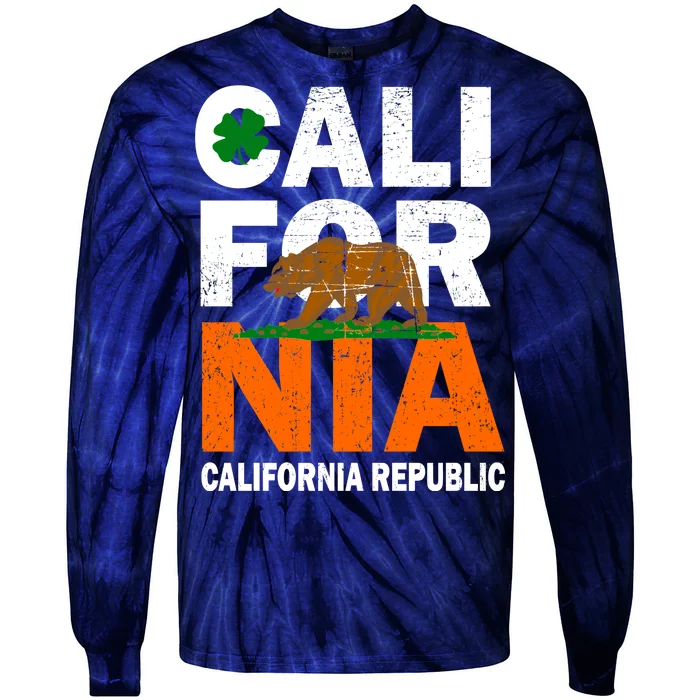 California Republic St. Patrick's Day Irish Tie-Dye Long Sleeve Shirt