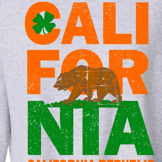 California Republic St. Patrick's Day Irish Cropped Pullover Crew