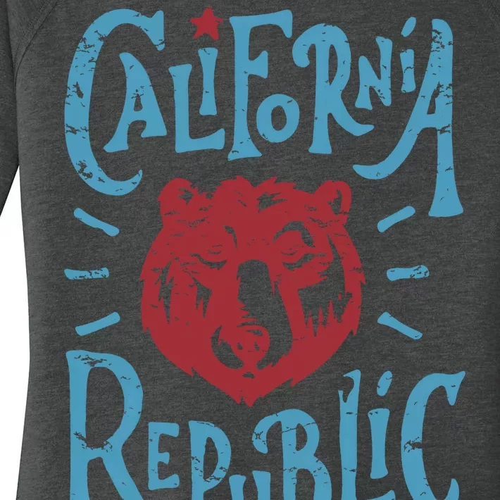 California Republic Vintage Women's Perfect Tri Tunic Long Sleeve Shirt