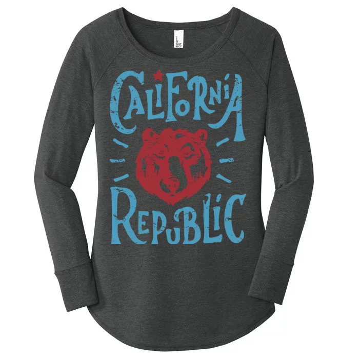 California Republic Vintage Women's Perfect Tri Tunic Long Sleeve Shirt