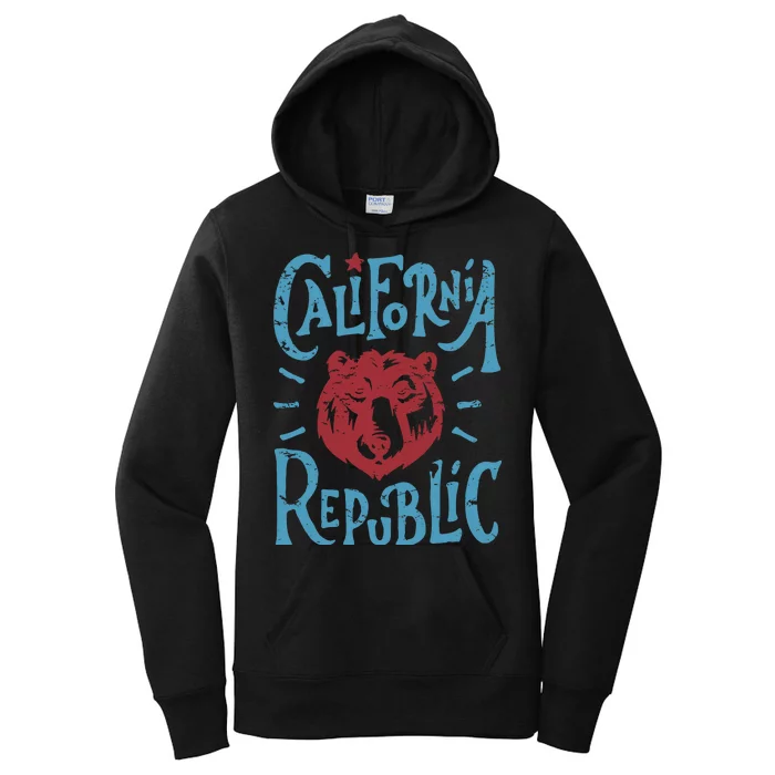 California Republic Vintage Women's Pullover Hoodie