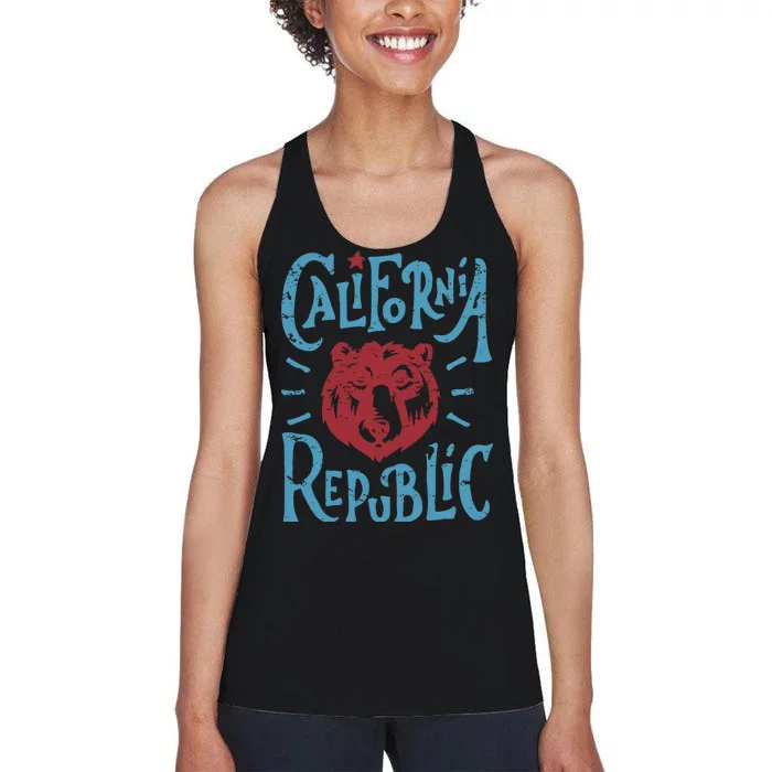 California Republic Vintage Women's Racerback Tank