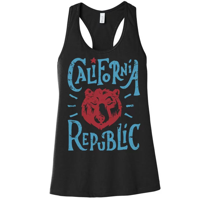 California Republic Vintage Women's Racerback Tank