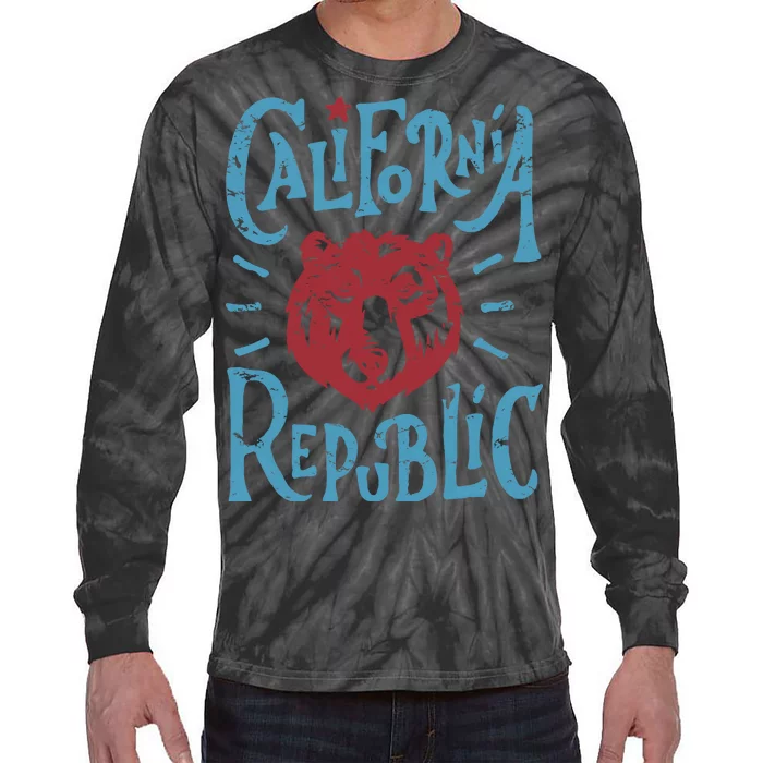 California Republic Vintage Tie-Dye Long Sleeve Shirt