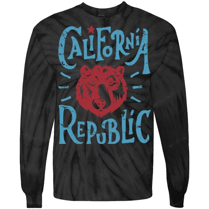 California Republic Vintage Tie-Dye Long Sleeve Shirt