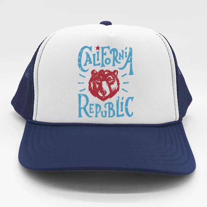 California Republic Vintage Trucker Hat